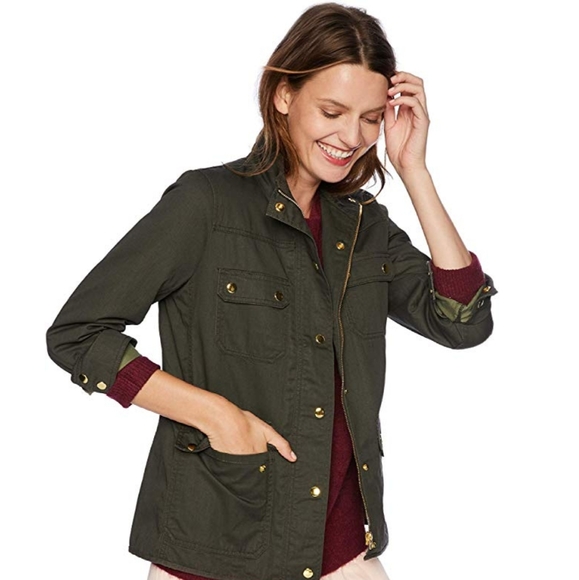 J. Crew Jackets & Blazers - J. Crew green utility jacket Size PS